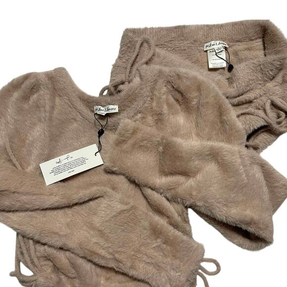 NWT - For Love & Lemons Cupid Sweater Lounge Set - Picture 5 of 5